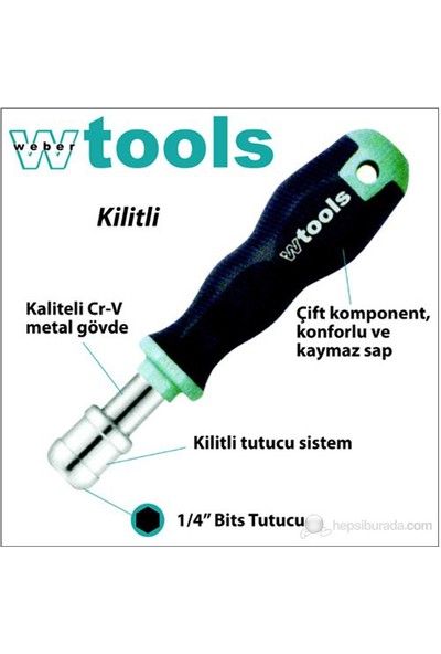 Weber Tools Bits Uç Tutucu (Kilitli) 1/4 X 100 Mm