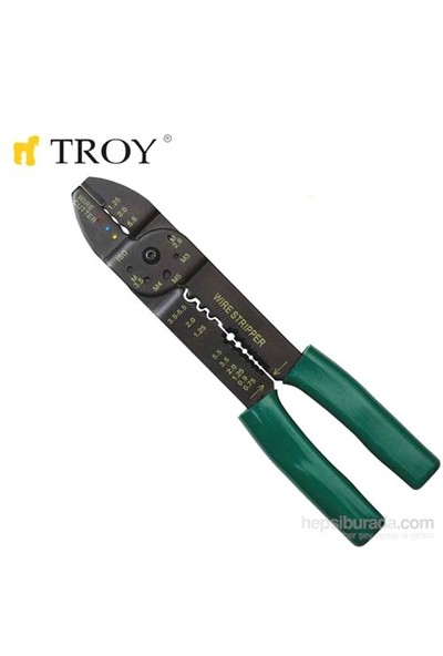 Troy 24006 Kablo Sıyırma-Pabuç Sıkma (200Mm)