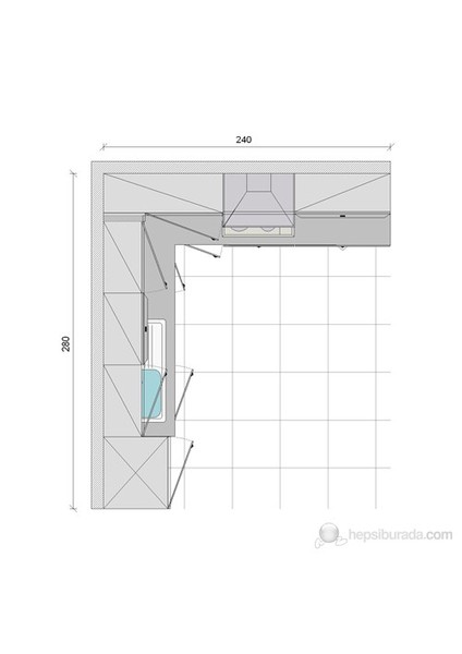 141011 Highgloss PVC Kapaklı Mutfak