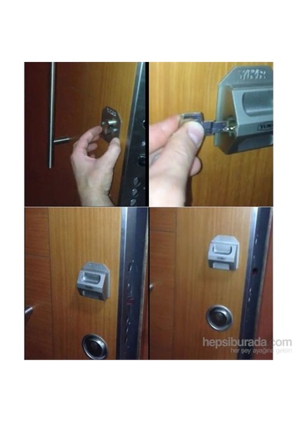 Çelik Kapı Kilitli Rozet Seti 091361