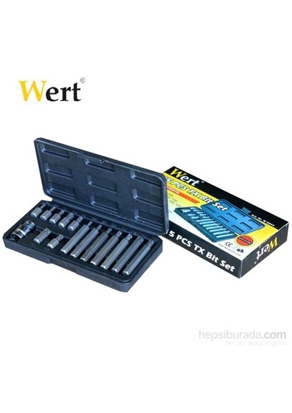 Wert 2243 Torx Bits Uç Seti (15 Parça)