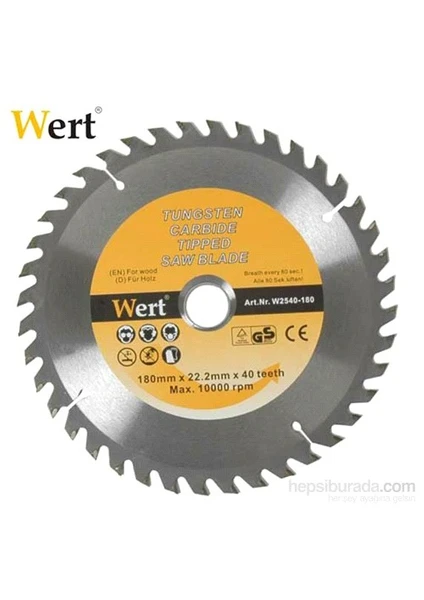 Wert 2540-115 Ahşap Kesme Testeresi (Ø 115Mm)