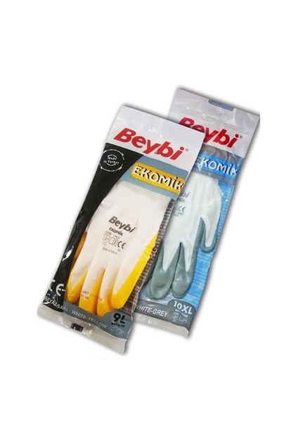 Nitril Eldiven Sarı-Beyaz 10"" Ekonomik / 288 Çift fiyatları
