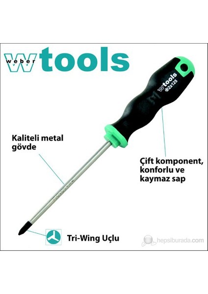 Tri-Wing Başlı Tornavida 5 X 100 Mm