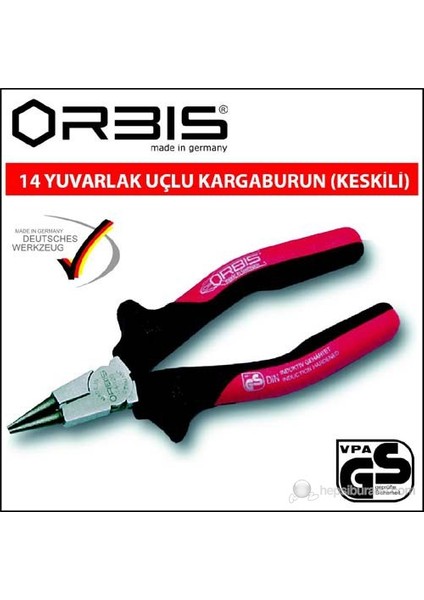 01-160 Düz Uçlu Kargaburun 160Mm