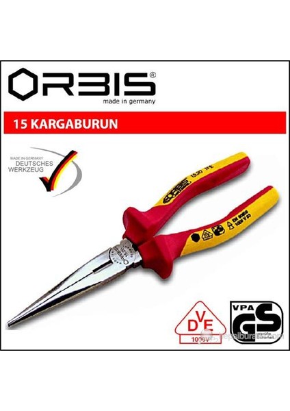 15-160 Vde İzoleli Kargaburun 160Mm