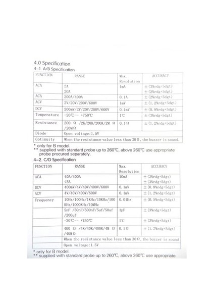 Tt-Technic 3266Tc Pens Ampermetre