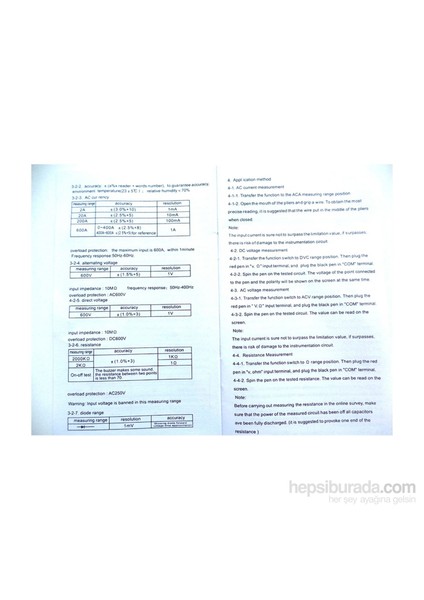 Tt-Technic 826B Pens Ampermetre