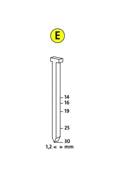 E Tip J/25 Çivi 1000 Li Paket