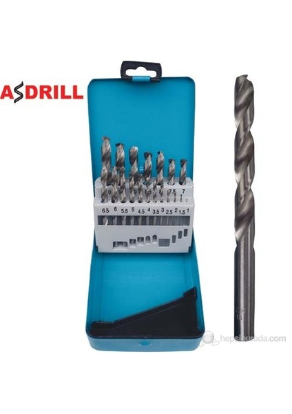 Asdrıll Asd19-G Hss Metal Matkap Ucu Seti 19 Parça
