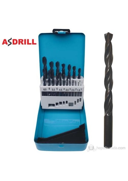 Asdrıll Asd19-R Hss Metal Matkap Ucu Seti 19 Parça