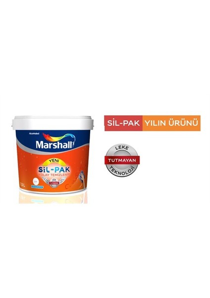 Sil-Pak Silikonlu Yarı Mat İç Cephe Duvar Boyası 15Lt Beyaz