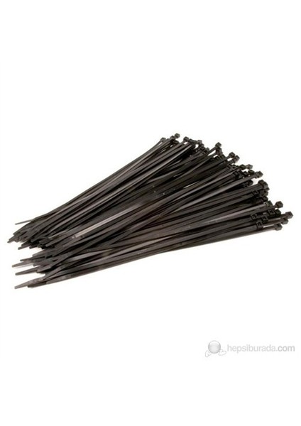 150 X 3.6 Mm Kablo Bağı-Cırt (100'Lü Paket) Siyah