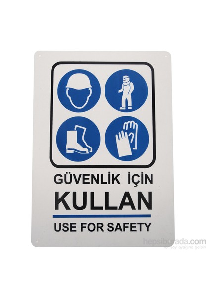 Güvenlik İçin Kullan (Kod 414) 25X35 Cm