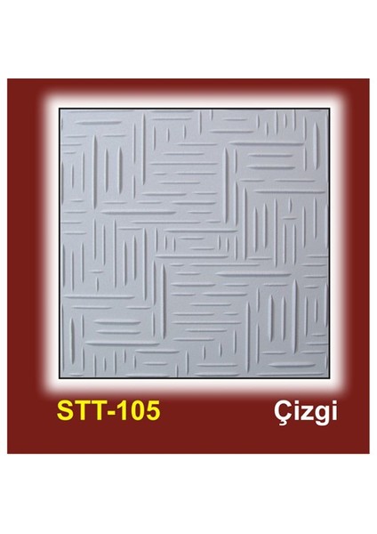 Tavan Kaplama 2 m2 (8 ADET 50x50x cm) Çizgi Modeli