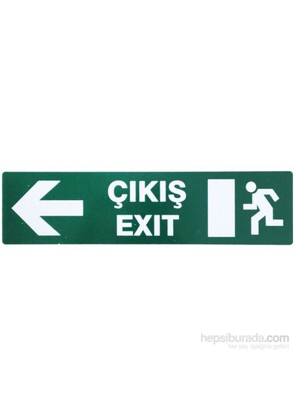 Pvc Levha "Çıkış Sol"
