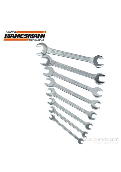 110-08Dın Açık Ağız Anahtar Takımı - (8 Parça, 6-22Mm)