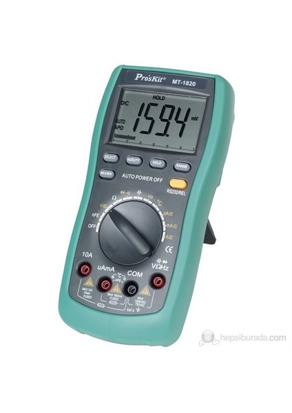 Mt-1820 3 5/6 Dijital Multimetre (Çift Ekran, Usb)