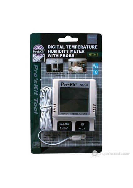 Nt-312 Dijital Sıcaklık Nem Ölçer(Problu)