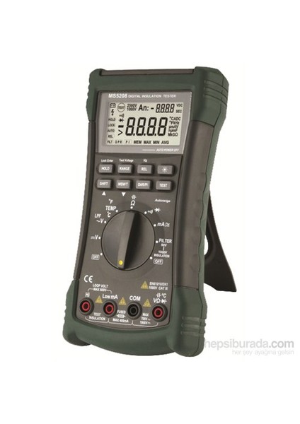 Dijital Yalıtım Multimetre Ms5208