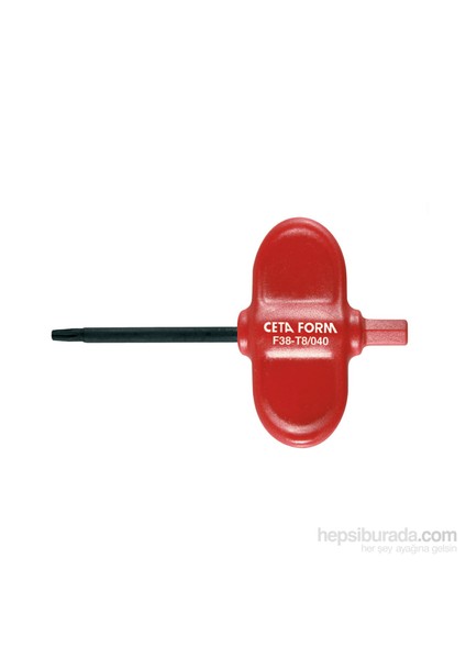 F38-08 T Saplı Torx Bayrak Tornavida T8x40mm