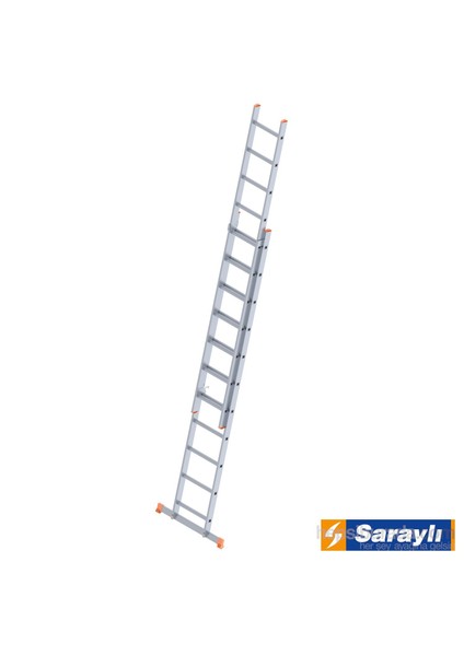 Endüstriyel Merdiven 2X11 Sürgülü 5,1 Metre