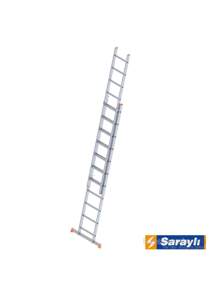 Endüstriyel Merdiven 2X11 Sürgülü  5,1 Metre