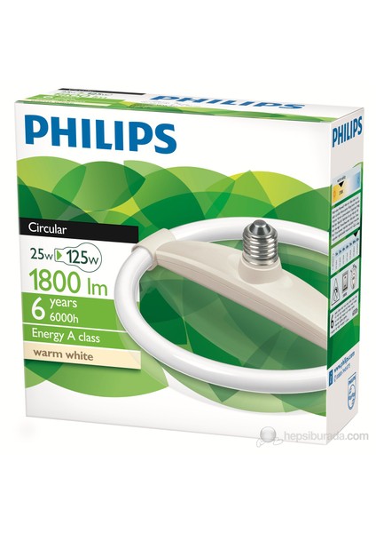 Circular 6 Yıl 25W/827 - Sarı Işık