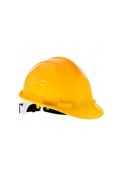 1548 Ce'li Enseden Ayar Mekanizmalı Hava Delikli Kulaklık Takılabilir Baret Sarı