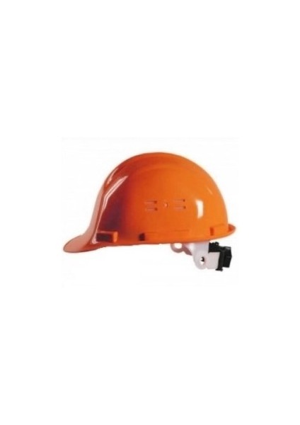 1548 Ce'li Enseden Ayar Mekanizmalı Hava Delikli Kulaklık Takılabilir Baret Turuncu