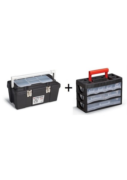 26" Metal Klt Organizer+Caby Set 3/11