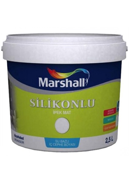 Silikonlu İpek Mat 2,5 Lt Yağmur Ormanı