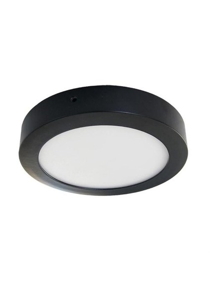 Armatür Led Sıva Üstü Yuvarlak 28W 6500K Siyah Gövde Beyaz Işık 263613