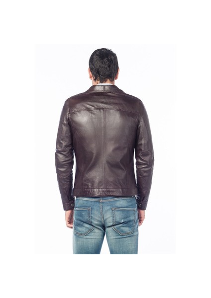 Erkek Deri Mont Bordo modelleri