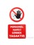 Pvc Levha "Personel Harici Girmek Yasaktır" 1
