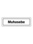 Pvc Levha "Muhasebe" 7X25 Cm 1