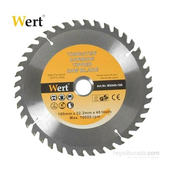 Wert 2540-125 Ahşap Kesme Testeresi (Ø 125Mm)