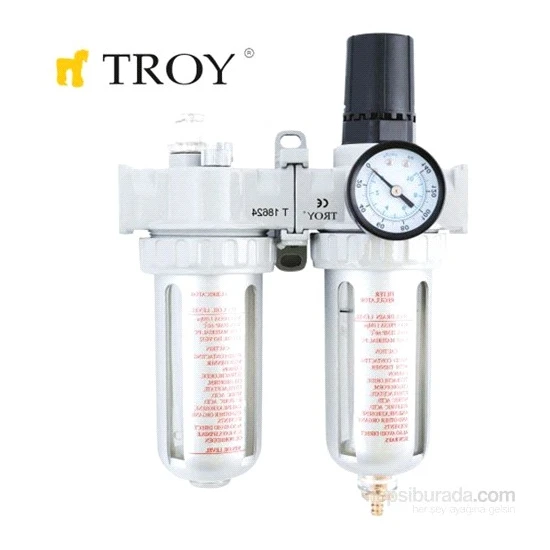 Troy 18622 Şartlandırıcı (Filtre + Regülatör + Yağlayıcı) 1/2(N)Pt