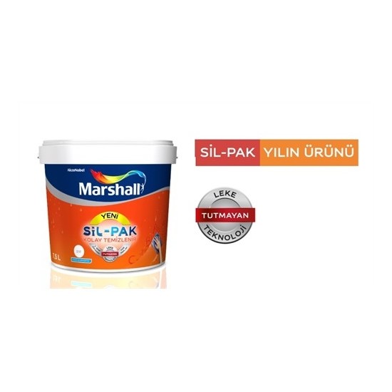 Marshall SilPak Silikonlu Yarı Mat İç Cephe Duvar Boyası Fiyatı Marshall SilPak Silikonlu Yarı Mat İç Cephe Duvar Boyası Fiyatı