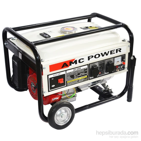 Amc Power Bt-3800  3,5 Kva Benzinli Jeneratör (Tekerlekli)