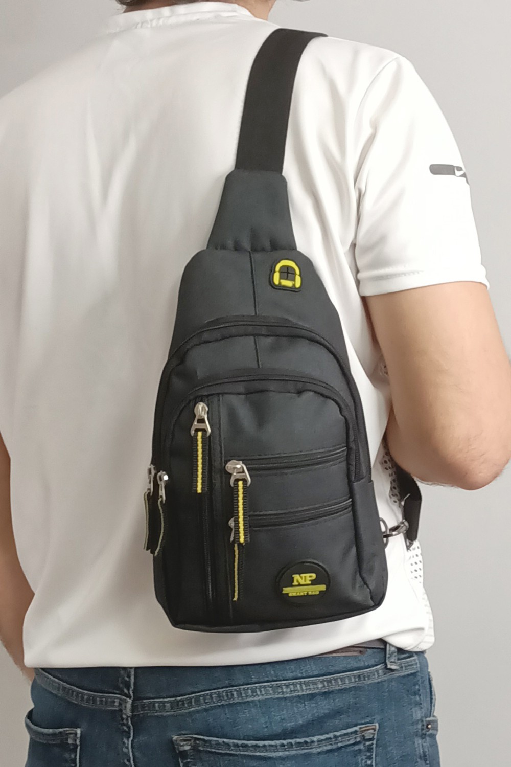 Lederax Çift Taraf Askılı Göğüs Çantası Bodybag LD266 görsel 5