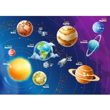 Blue Focus 24 Parça Yer Puzzle - Planets (Gezegenler)