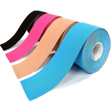 Kinesio Tape Crosstape Kinesio 5CMX5M Sporcu Bandı 4'lü Renk (Mavi-Ten-Kırmızı-Siyah Renkten 1 Er Adet)