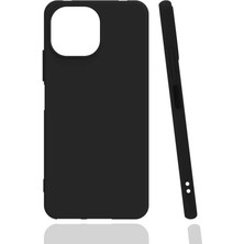 Case 4U Xiaomi Mi 11 Lite Kılıf Mat Renkli Yumuşak Kalın Sağlam Silikon Kılıf Biye Siyah