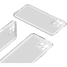 Case 4U Xiaomi Mi 11 Lite Kılıf Kamera Korumalı Süper Silikon Arka Kapak Şeffaf