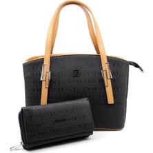Just Polo Kadın Ayarlanabilir Askılı Omuz Çantası ve Cüzdan Kombini PBU4030-1003
