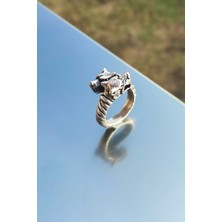 The Collection Çift Başlı Pitbull Model Ayarlanabilir Yüzük