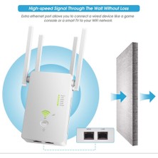 Flameer Wifi Internet Güçlendirici Kablosuz Sinyal Tekrarlayıcı Ap Aralığı Genişletici Beyaz (Yurt Dışından)
