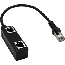 Flameer 1 - 2 Port Ethernet Anahtarı Y Splitter Adaptör Kablosu Cat 5/6 Lan Için (Yurt Dışından)