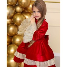 Eliz Kids Kız Çocuk Yeni Yıl Kadife Elbise